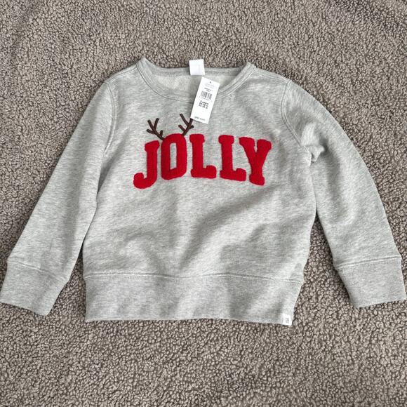 NWT Baby GAP Jolly Holiday Toddler Sweatshirt - Size 3T - Picture 1 of 6